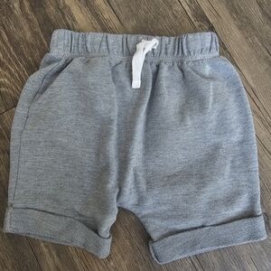 Cat & Jack Grey Cotton Drawstring Shorts Sz 18M